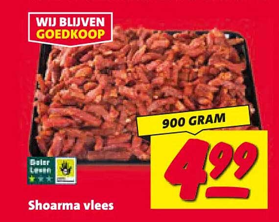 Shoarma vlees