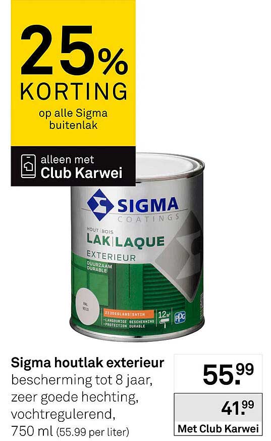 Sigma houtlak exterieur