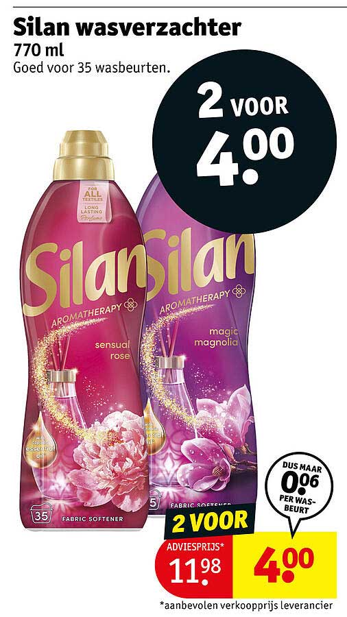 Silan wasverzachter 770 ml 2 voor 4.00