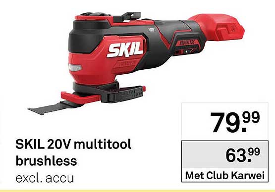 SKIL 20V multitool brushless excl. accu