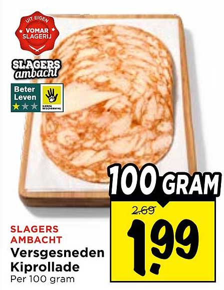 Slagers Ambacht Versgesneden Kipsalade Per 100 gram