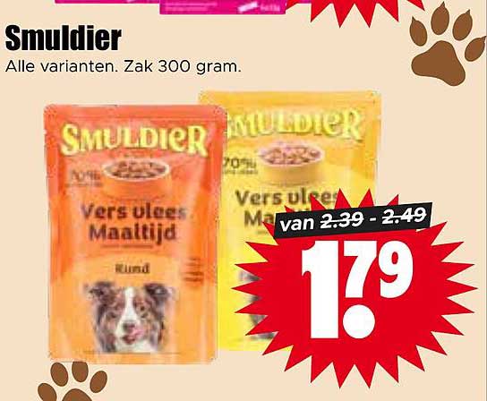 Smuldier Alle varianten. Zak 300 gram.