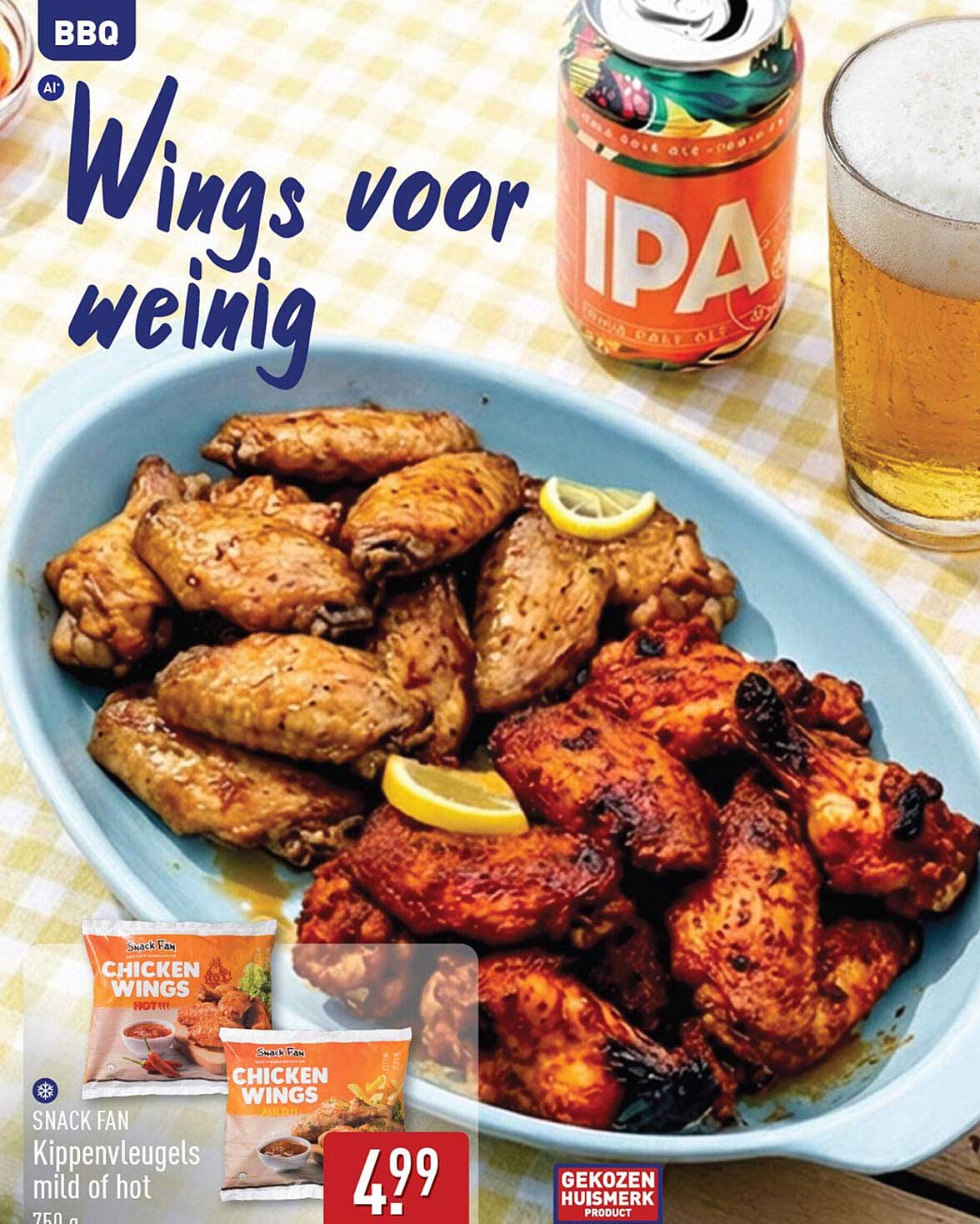 Snack Fan Kippenvleugels mild of hot