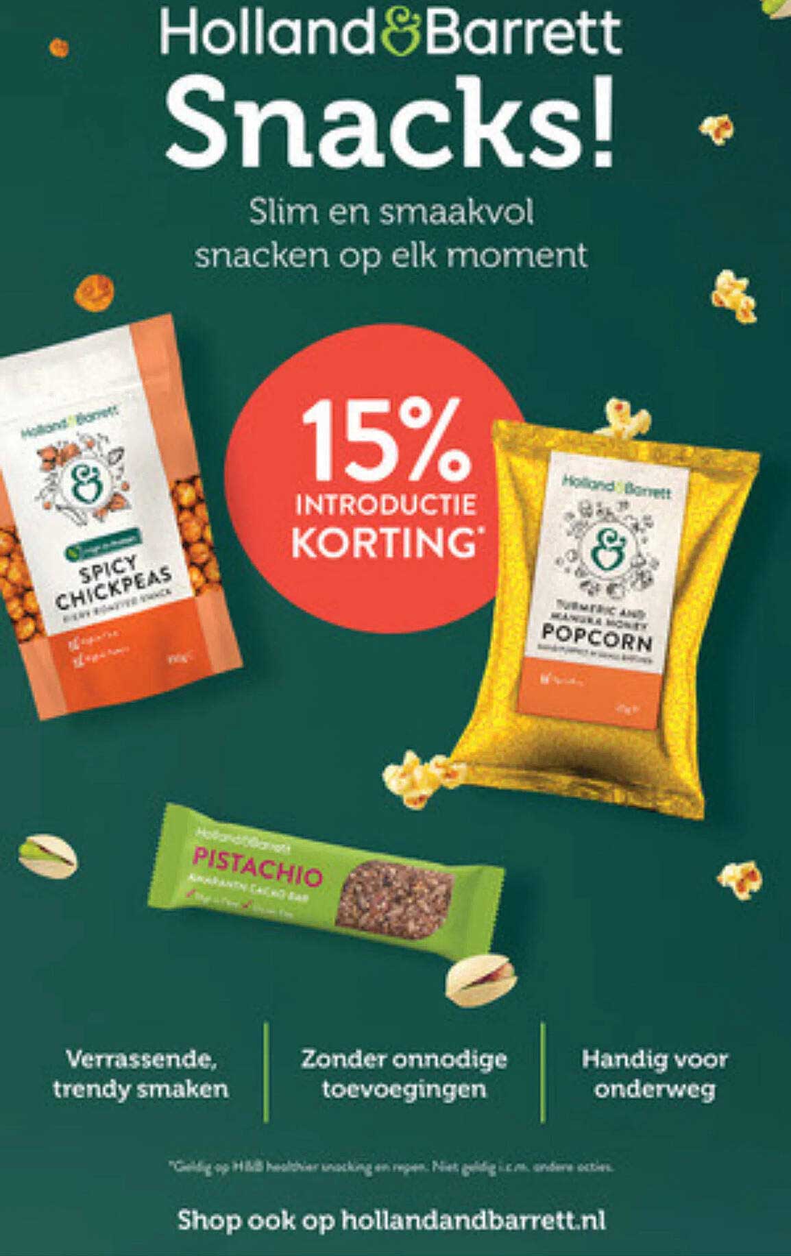 Snacks! 15% INTRODUCTIE KORTING