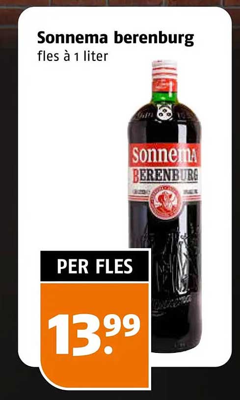 Sonnema berenburg fles à 1 liter