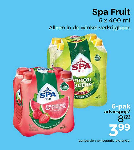 Spa Fruit 6 x 400 ml