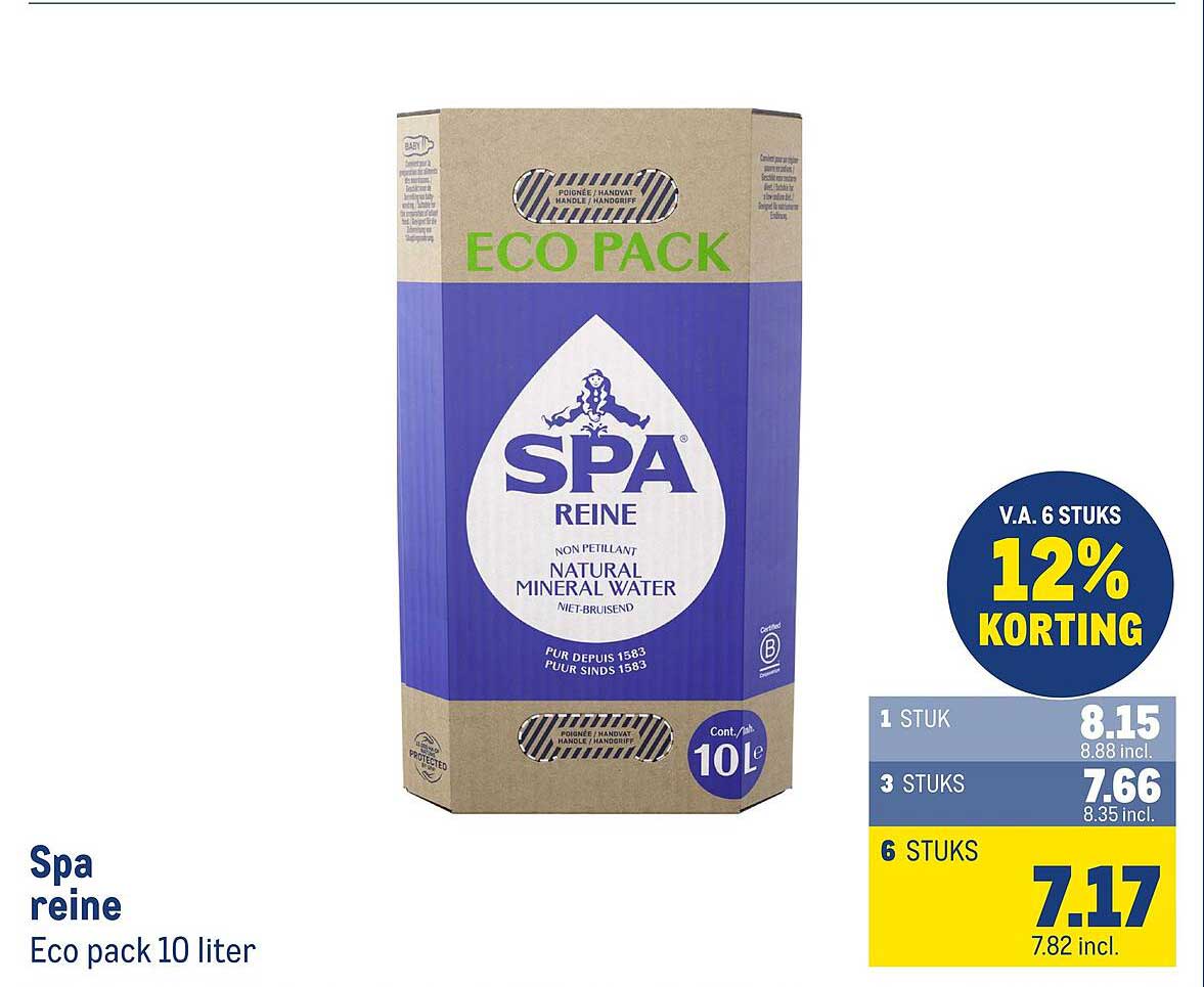 Spa reine Eco pack 10 liter