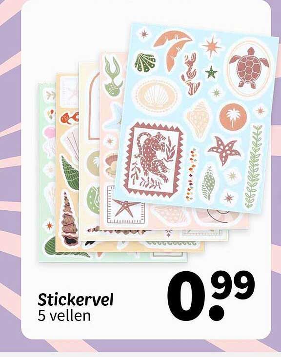 Stickervel 5 vellen