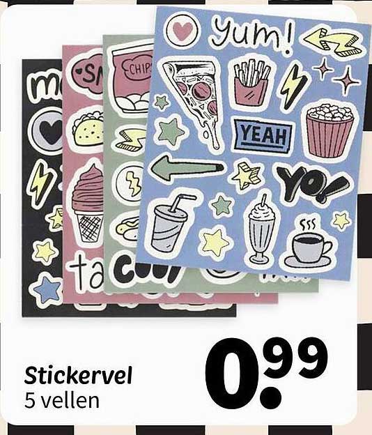 Stickervel 5 vellen