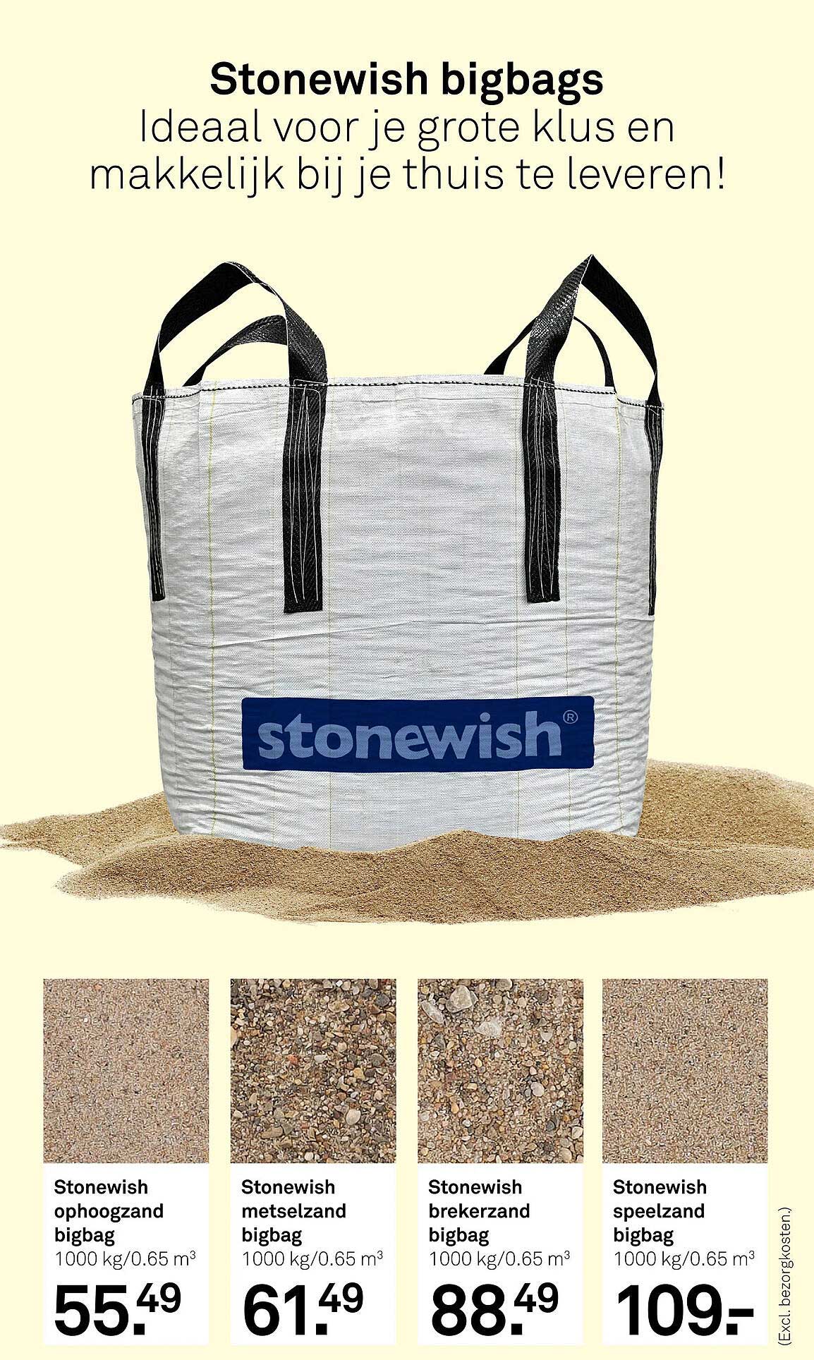 Stonewish ophoogzand bigbag