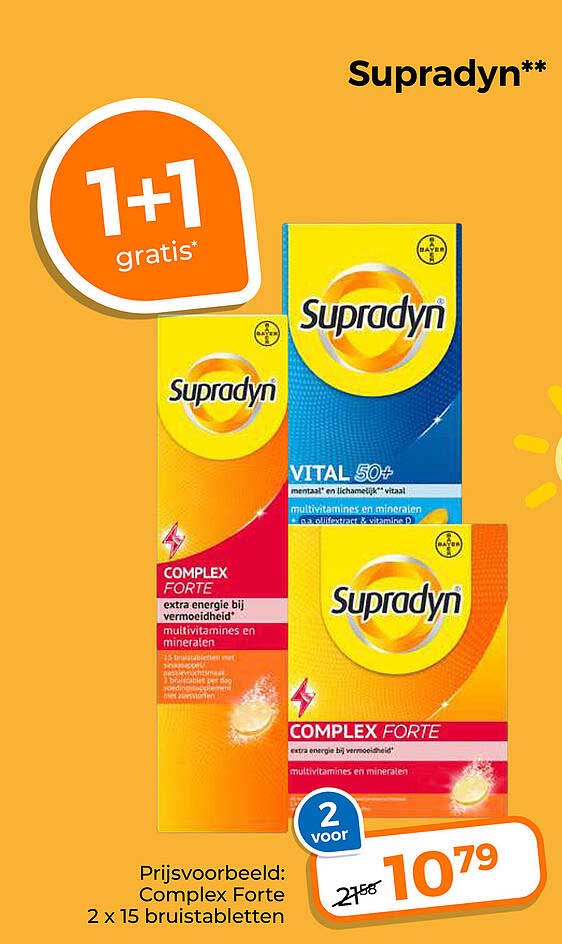 Supradyn** 1+1 gratis