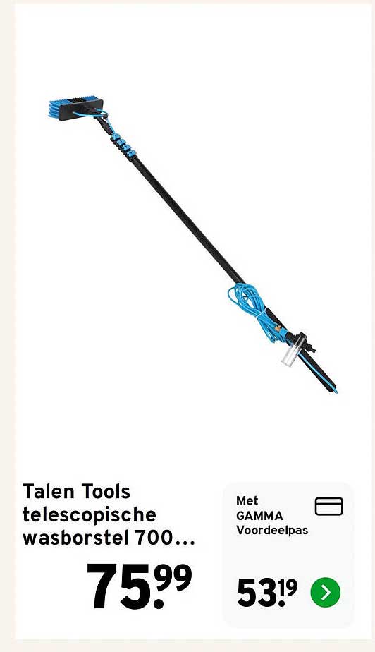 Talen Tools telescopische wasborstel 700…