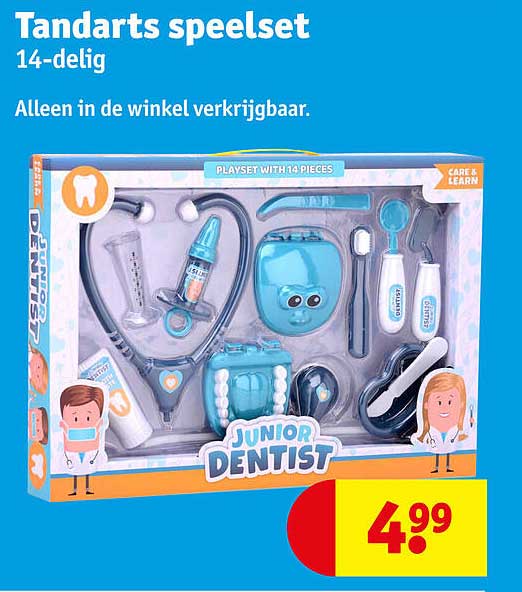 Tandarts speelset 14-delig