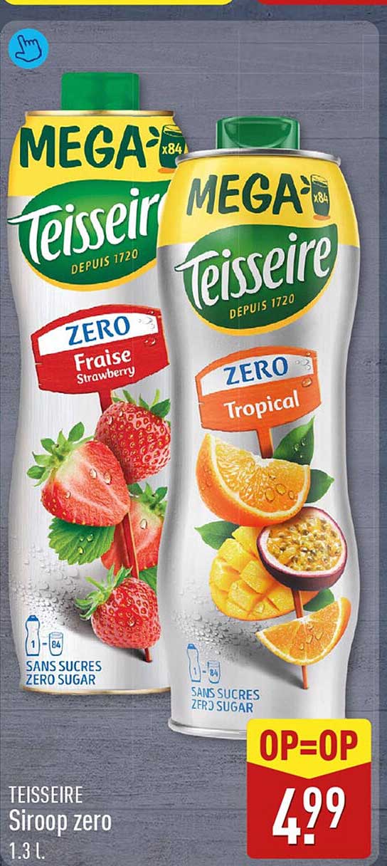 Teisseire Siroop zero 1.3 l. OP=OP