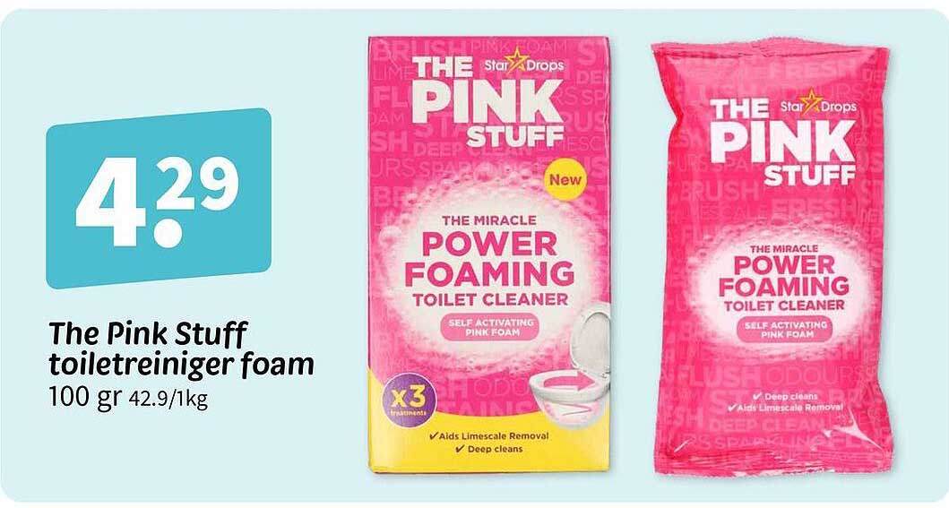 The Pink Stuff toiletreiniger foam