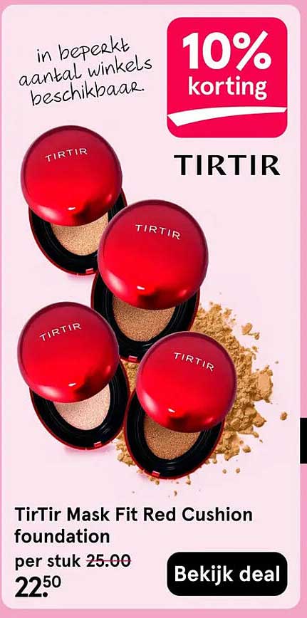 TirTir Mask Fit Red Cushion foundation 10% korting