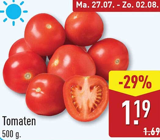 Tomaten 500 g -29%