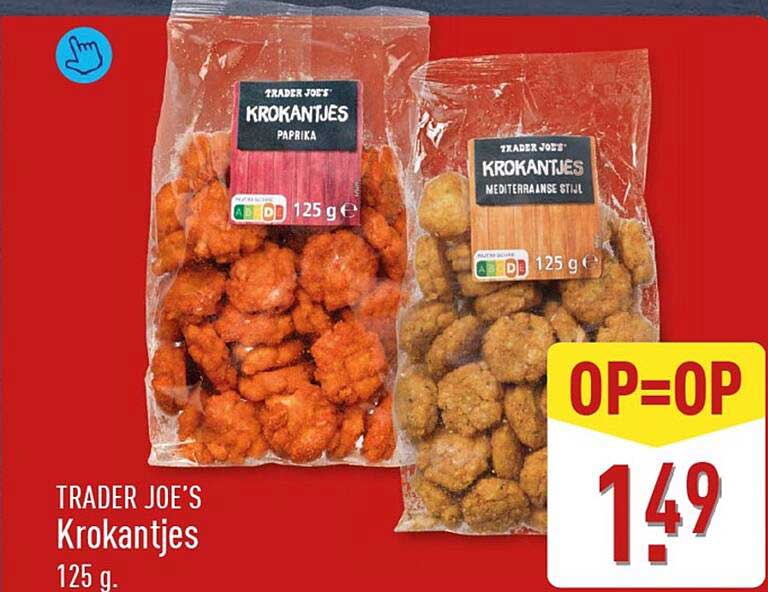 TRADER JOE'S Krokantjes 125 g. OP=OP