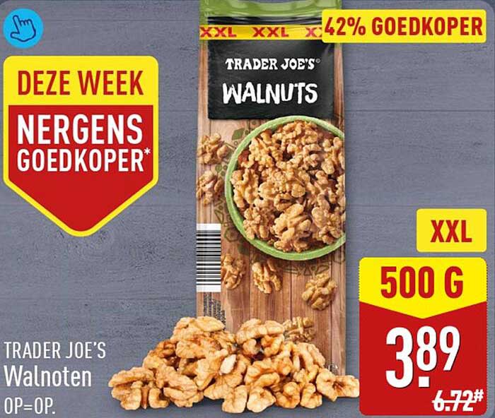 Trader Joe's Walnoten XXL 500 g 42% goedkoper