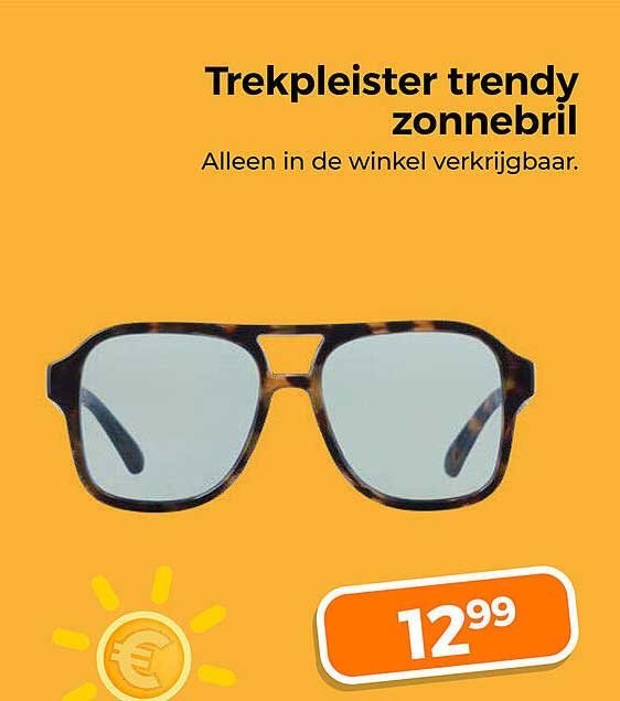 Trekpleister trendy zonnebril