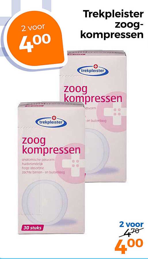 Trekpleister zoogkompressen