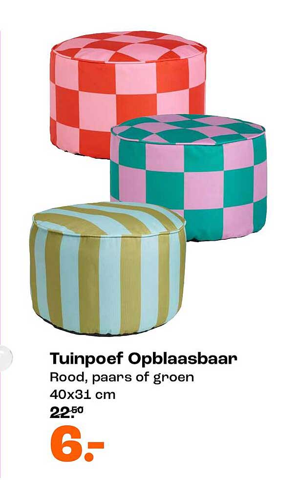 Tuinpoef Opblaasbaar