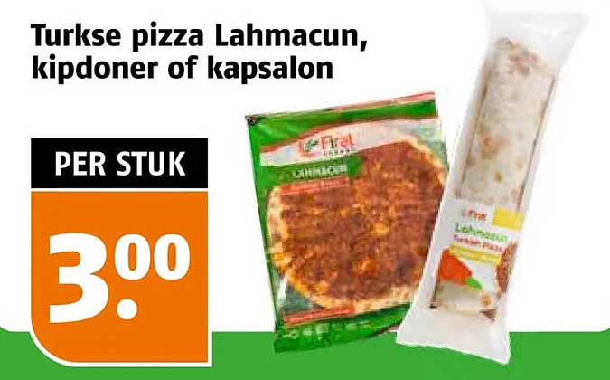 Turkse pizza Lahmacun, kipdoner of kapsalon