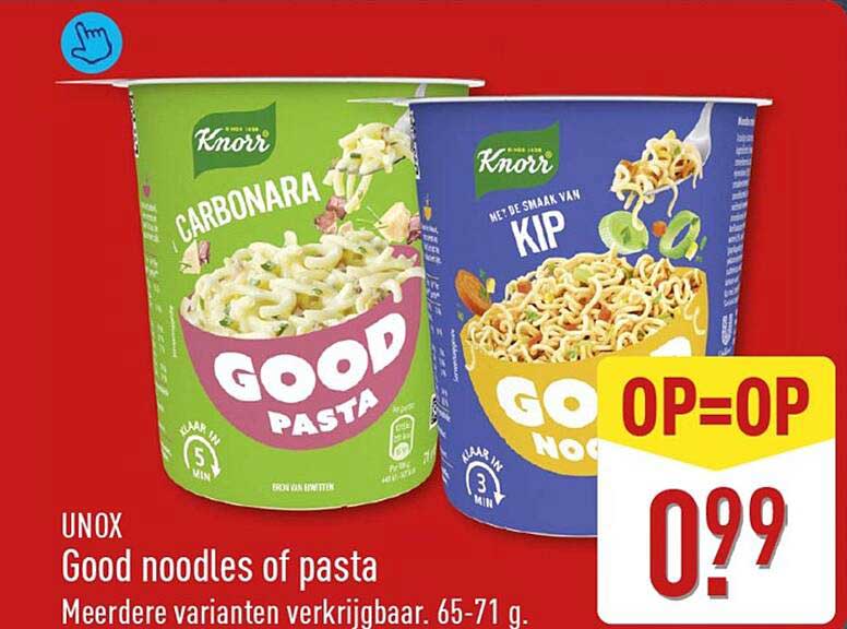 UNOX Good noodles of pasta