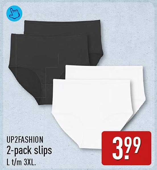 UP2FASHION 2-pack slips L t/m 3XL.