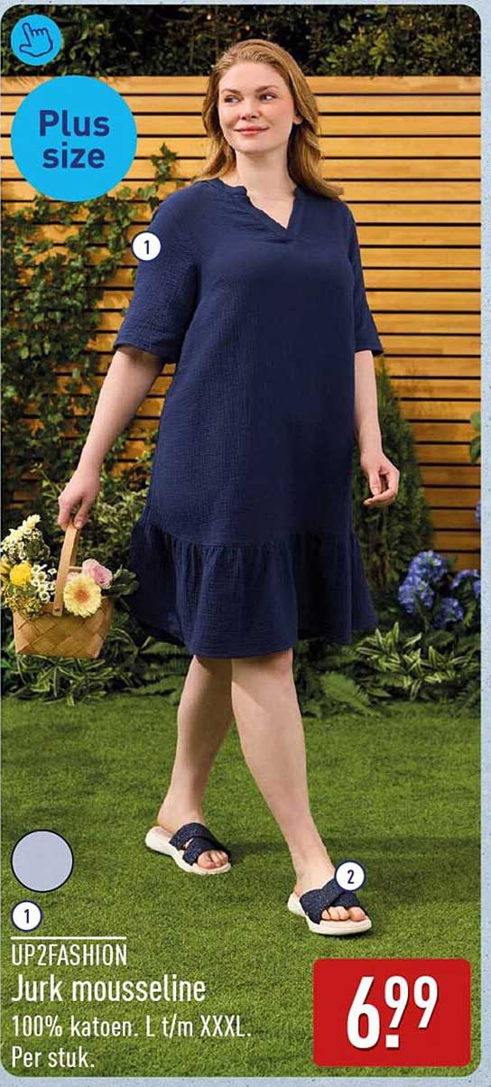 UP2FASHION Jurk mousseline