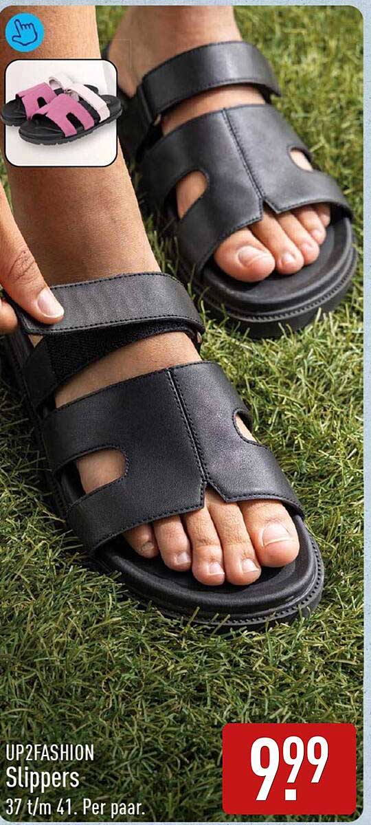 UP2FASHION Slippers 37 t/m 41. Per paar.