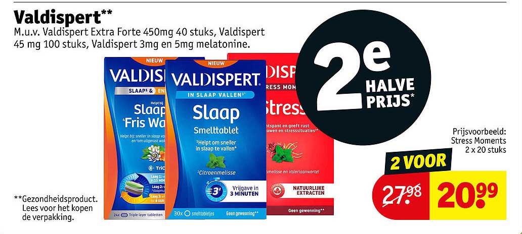 Valdispert** 2e halve prijs*