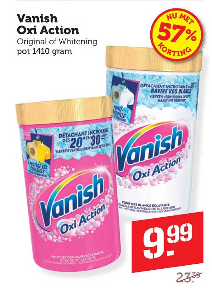 Vanish Oxi Action Original of Whitening pot 1410 gram