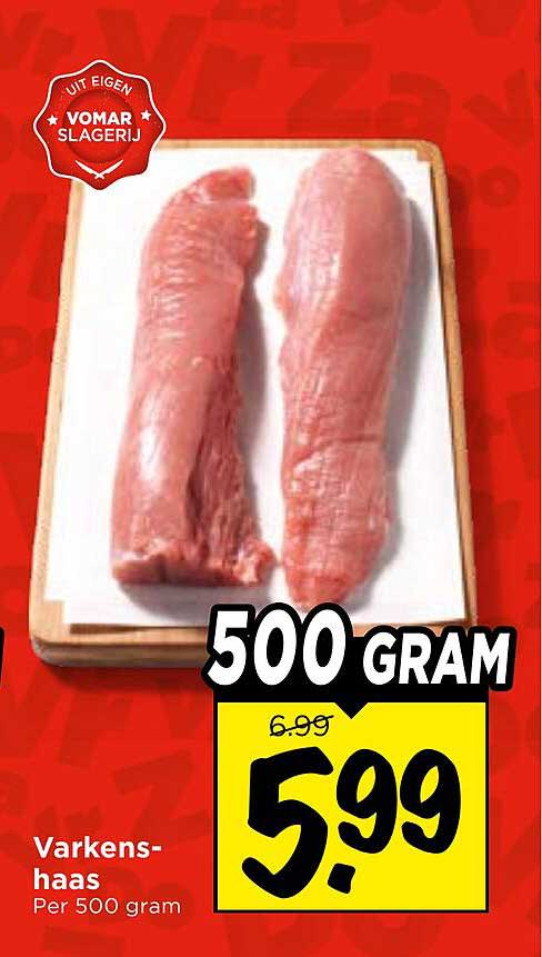 Varkens-haas Per 500 gram