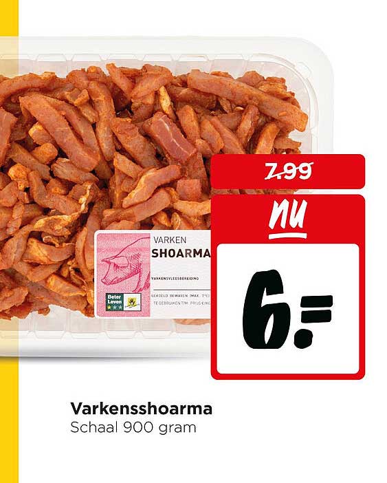 Varkensshoarma Schaal 900 gram