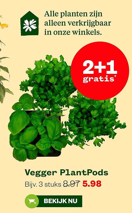 Vegger PlantPods 2+1 gratis