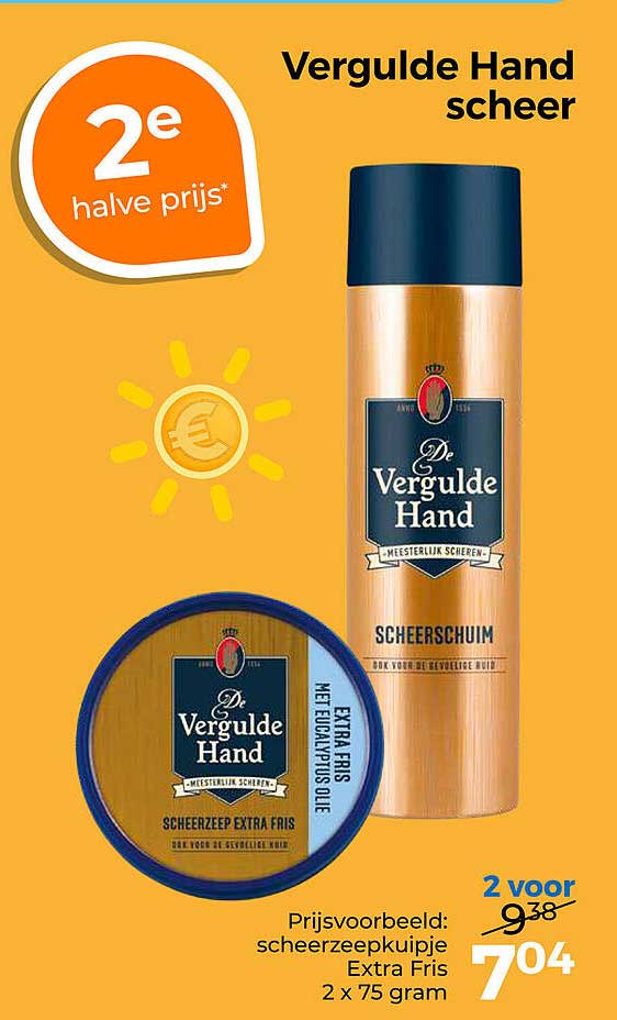 Vergulde Hand scheer 2e halve prijs