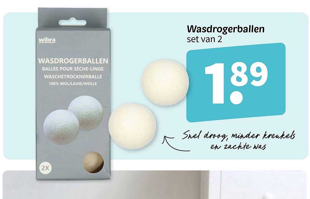 Wasdrogerballen set van 2
