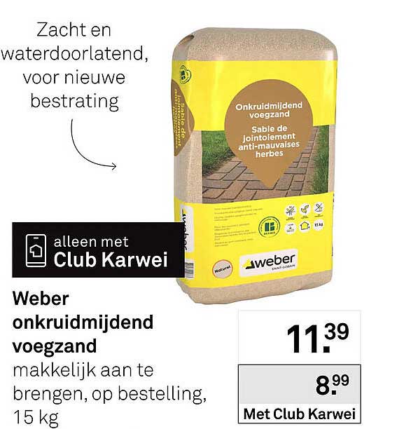Weber onkruidmijdend voegzand
