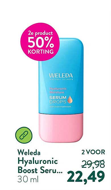 Weleda Hyaluronic Boost Seru... 2e product 50% Korting