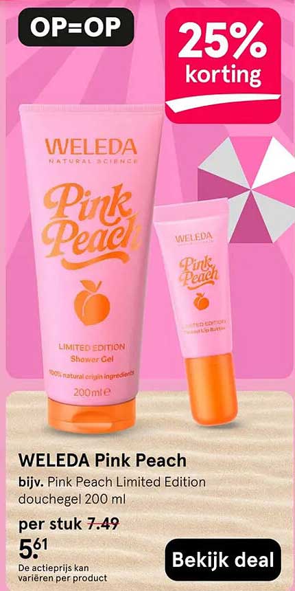 WELEDA Pink Peach 25% korting