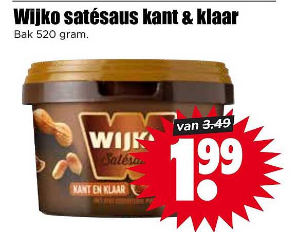 Wijko satésaus kant & klaar