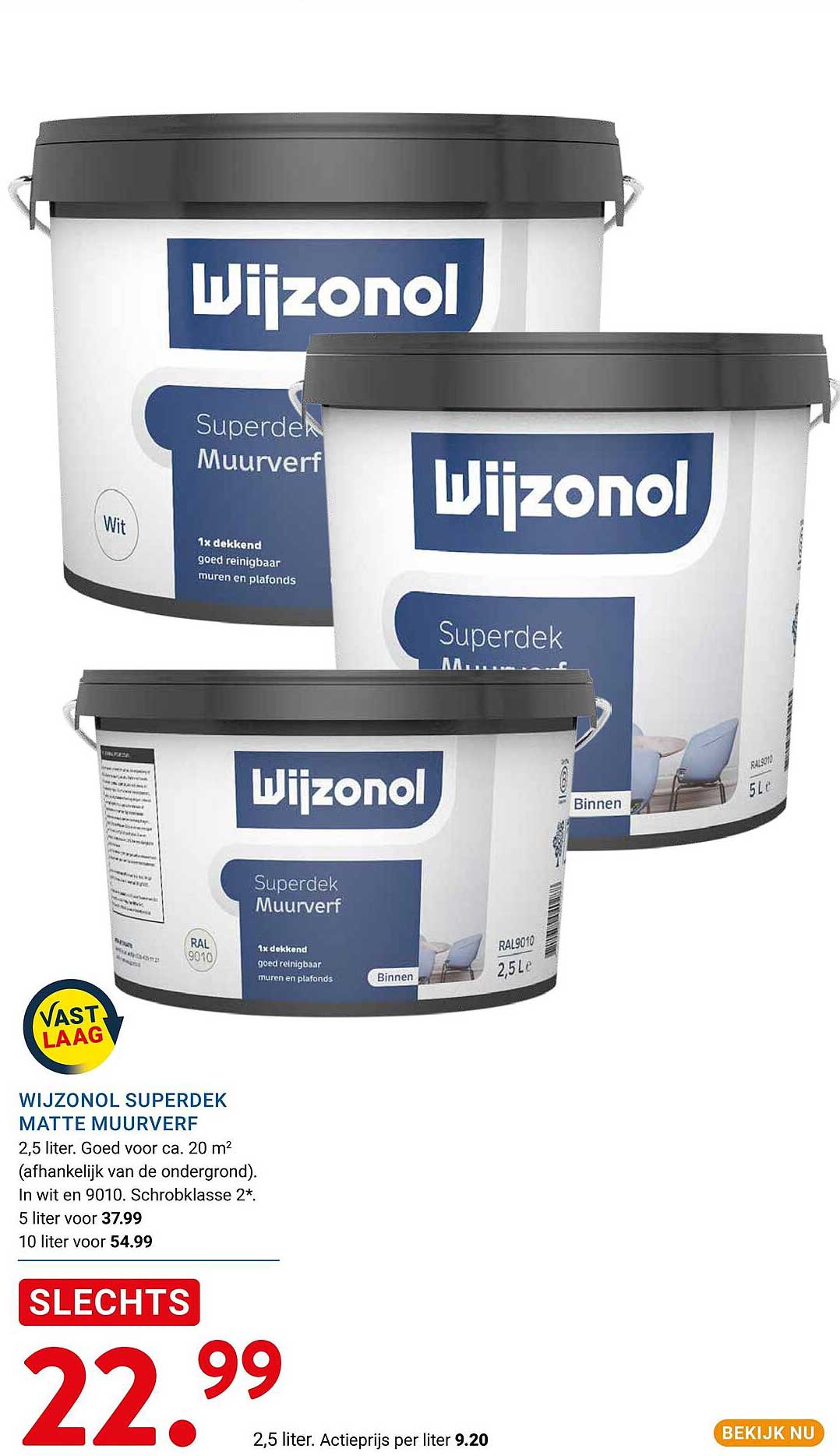 WIJZONOL SUPERDEK MATTE MUURVERF