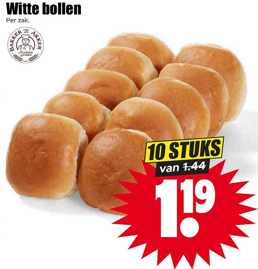 Witte bollen 10 stuks