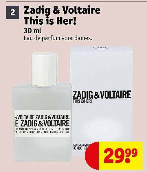 Zadig & Voltaire This is Her! 30 ml Eau de parfum voor dames