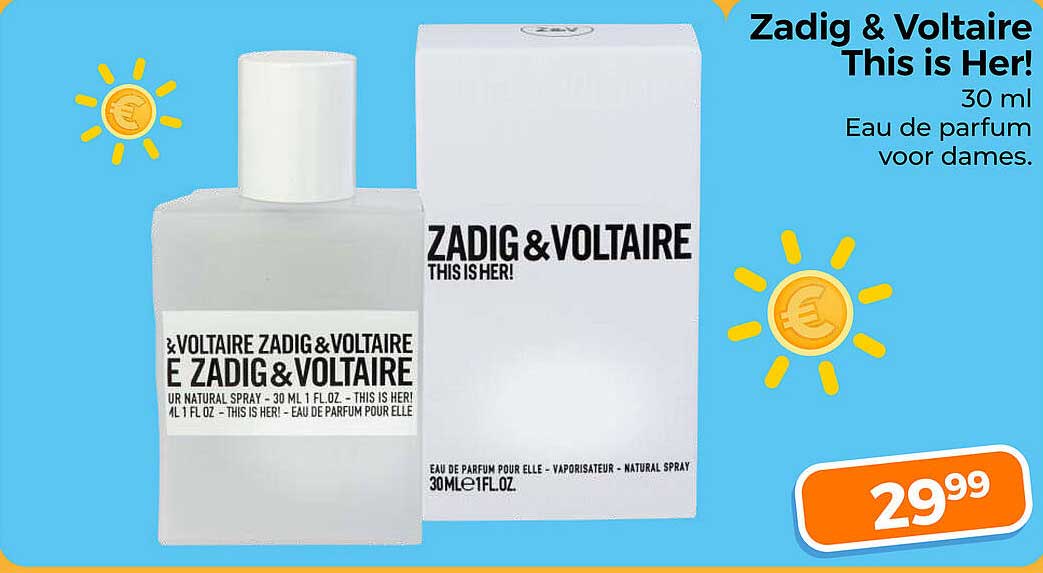 Zadig & Voltaire This is Her! 30 ml Eau de parfum voor dames