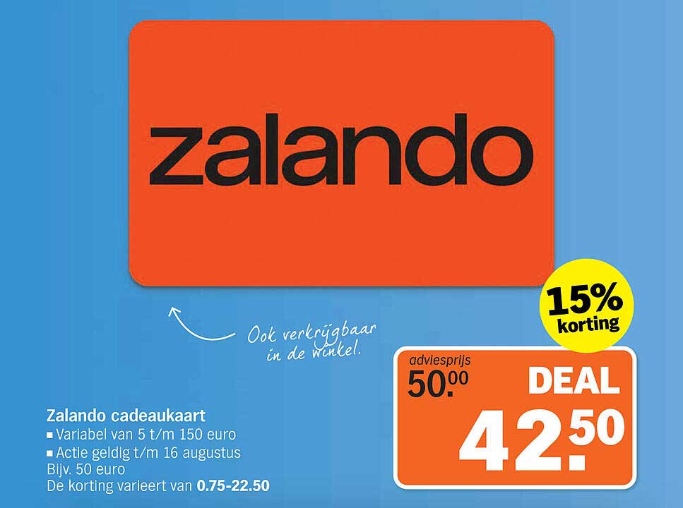 Zalando cadeaukaart