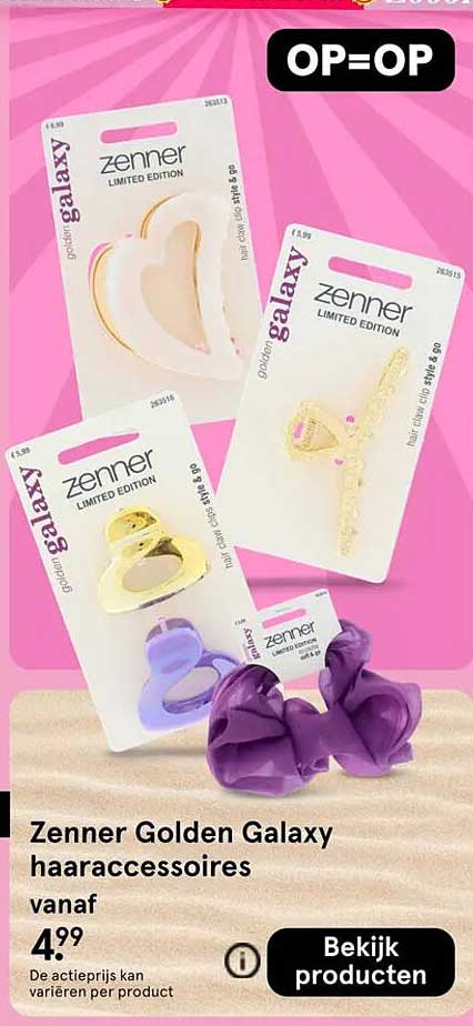 Zenner Golden Galaxy haaraccessoires