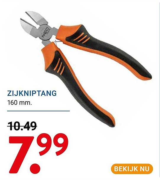 ZIJKNIPTANG 160 mm.