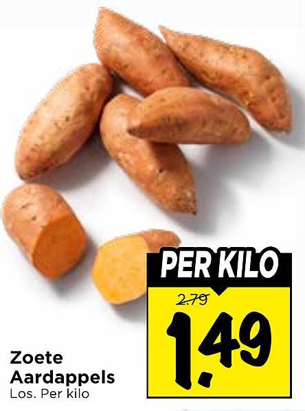 Zoete Aardappels Los. Per kilo